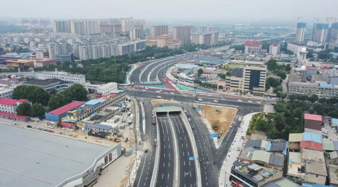 山西建投一建集团承建的临汾市三岔口刷新工程全线通车