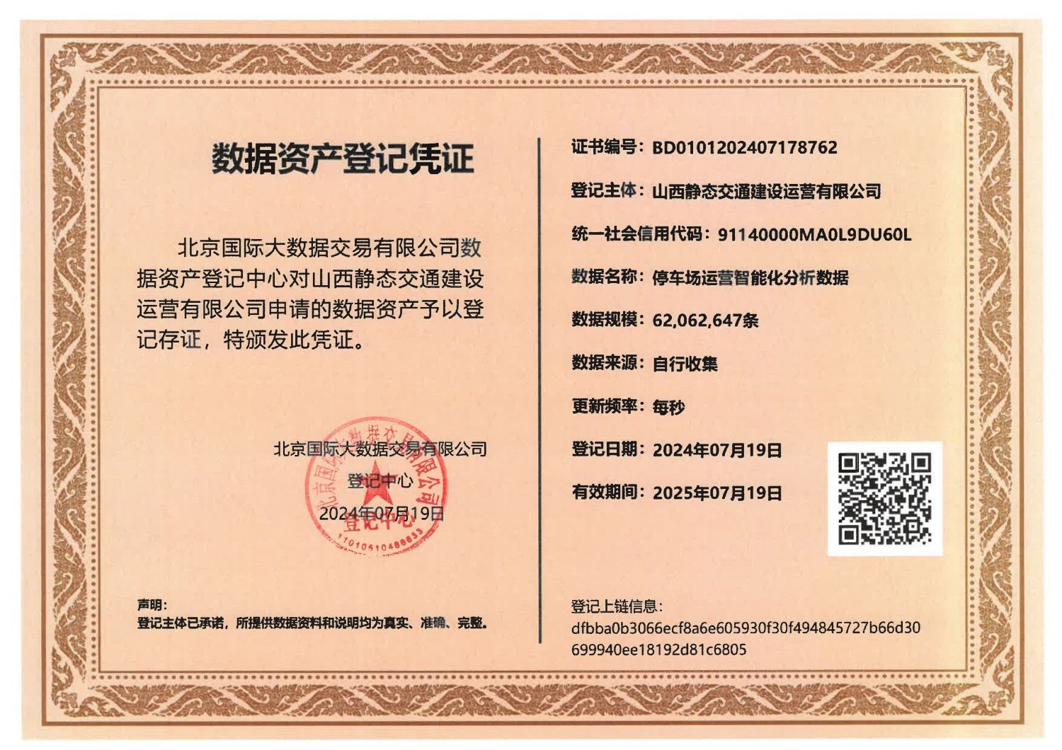 山西建投静态交通公司完成数据资产入表挂号-402cc永利集团