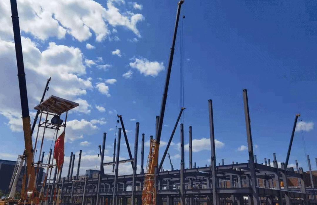 山西建投建工集团工科大学生公寓组团2项目钢结构主体完工-402cc永利集团