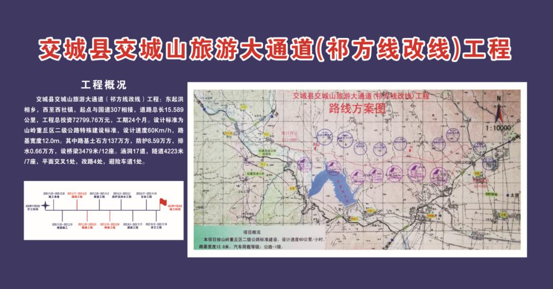 奉献精品 开创未来！山西建投建工集团投资402cc永利集团运营的交城山旅游大通道工程开工！